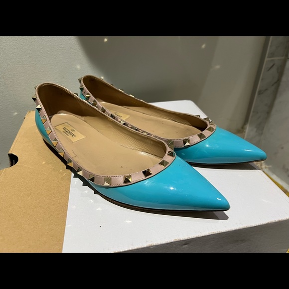 Valentino rockstud flat Baby Blue - Picture 2 of 6